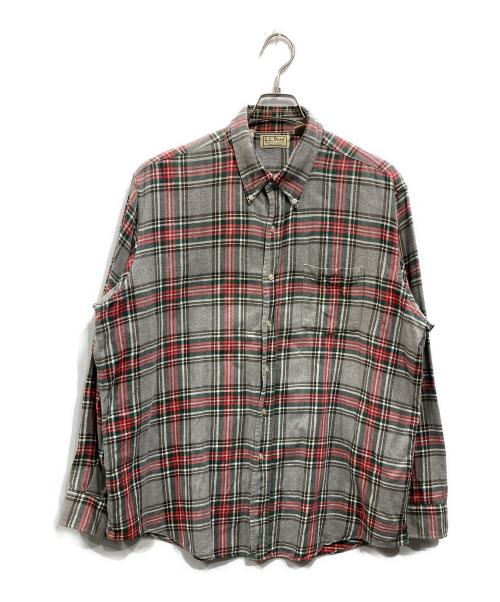 L.L.Bean（エルエルビーン）L.L.Bean (エルエルビーン) オールドタータンチェックネルシャツ グレー サイズ:XLの古着・服飾アイテム