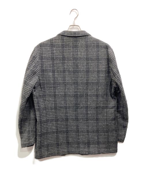 COMME des GARCONS HOMME（コムデギャルソン オム）COMME des GARCONS HOMME (コムデギャルソン オム) 97AW 二重織り3Bジャケット グレー×ブラック サイズ:Lの古着・服飾アイテム