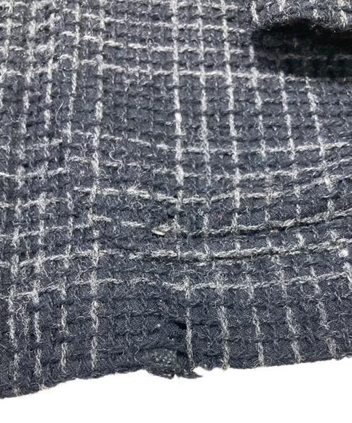 COMME des GARCONS HOMME（コムデギャルソン オム）COMME des GARCONS HOMME (コムデギャルソン オム) 97AW 二重織り3Bジャケット グレー×ブラック サイズ:Lの古着・服飾アイテム