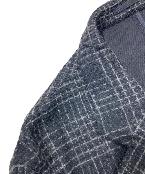 COMME des GARCONS HOMME（コムデギャルソン オム）COMME des GARCONS HOMME (コムデギャルソン オム) 97AW 二重織り3Bジャケット グレー×ブラック サイズ:Lの古着・服飾アイテム