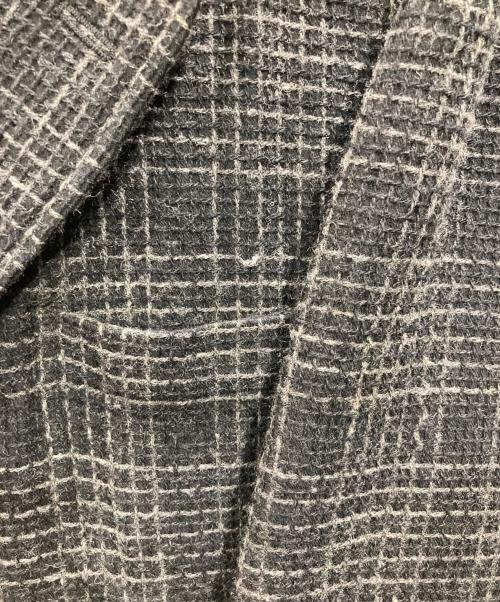 COMME des GARCONS HOMME（コムデギャルソン オム）COMME des GARCONS HOMME (コムデギャルソン オム) 97AW 二重織り3Bジャケット グレー×ブラック サイズ:Lの古着・服飾アイテム