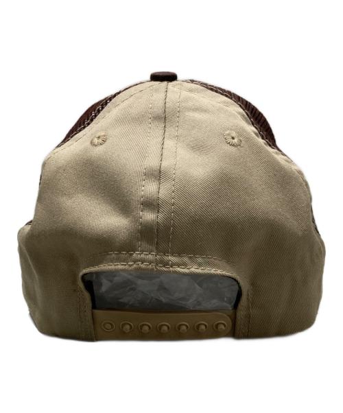 stussy（ステューシー）stussy (ステューシー) オールドロゴプリントメッシュキャップ ベージュ サイズ:SIZE MLの古着・服飾アイテム