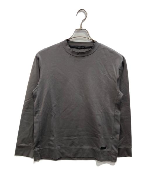 BLACK LABEL CRESTBRIDGE（ブラックレーベル クレストブリッジ）BLACK LABEL CRESTBRIDGE (ブラックレーベル クレストブリッジ) モックネックポンチカットソー グレー サイズ:SIZE Mの古着・服飾アイテム
