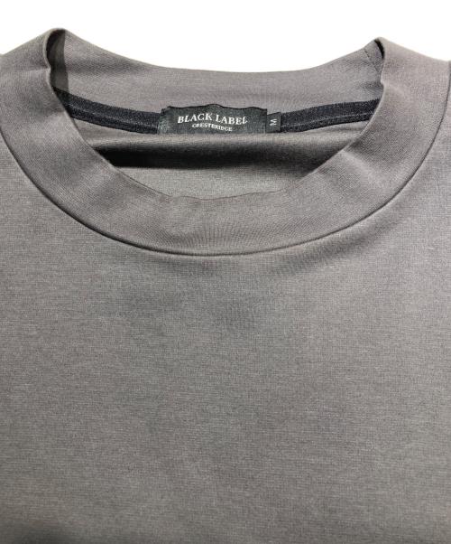 BLACK LABEL CRESTBRIDGE（ブラックレーベル クレストブリッジ）BLACK LABEL CRESTBRIDGE (ブラックレーベル クレストブリッジ) モックネックポンチカットソー グレー サイズ:SIZE Mの古着・服飾アイテム