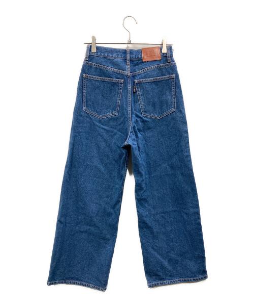 POLO（ポロ）POLO (ポロ) ViS (ビス) 別注 クロスベルトストレートワイドデニム インディゴ サイズ:Sの古着・服飾アイテム
