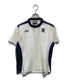 UMBRO（アンブロ）の古着「ゲームシャツ」｜ホワイト×ネイビー