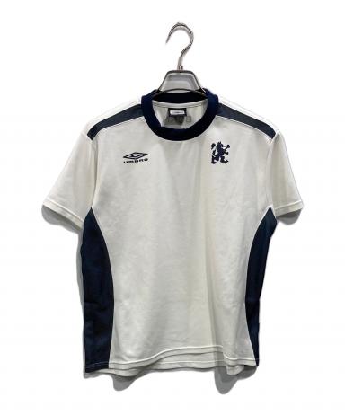 中古・古着通販】UMBRO (アンブロ) ゲームシャツ ホワイト×ネイビー