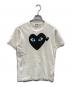 PLAY COMME des GARCONS（プレイコムデギャルソン）の古着「BLACK DOUBLE HEART S/S TEE」｜ホワイト