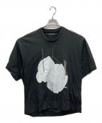 JULIUSユリウス）の古着「22SS プリントTシャツ」｜ブラック