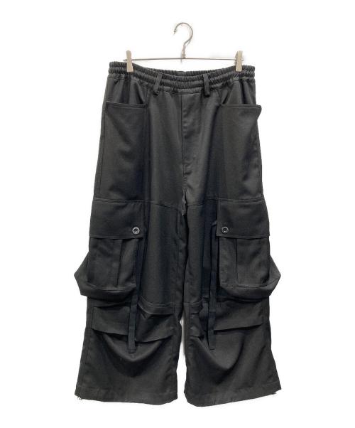 A.F. ARTEFACT（エーエフアーティファクト）A.F. ARTEFACT (エーエフアーティファクト) ROYAL FLASH (ロイヤルフラッシュ) TWILL REMOVE CARGO WIDE（ツイル リムーブ カーゴ ワイド） ブラック サイズ:SIZE 1の古着・服飾アイテム