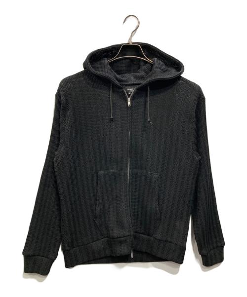 BEAMS（ビームス）BEAMS (ビームス) メッシュ ジップ フーディ ブラック サイズ:Mの古着・服飾アイテム