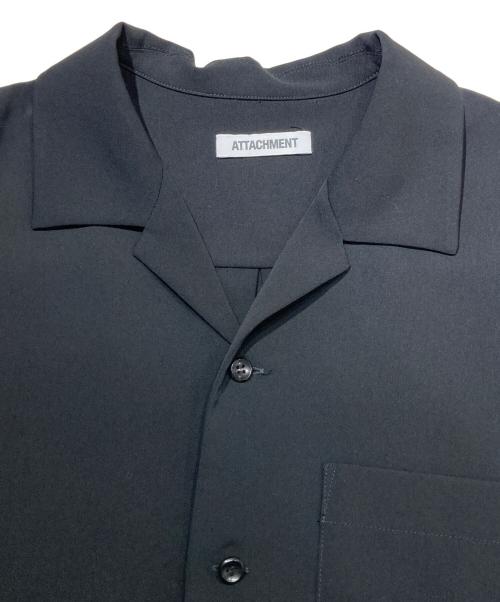ATTACHMENT（アタッチメント）ATTACHMENT (アタッチメント) ストレッチオープンカラーシャツ ブラック サイズ:1の古着・服飾アイテム