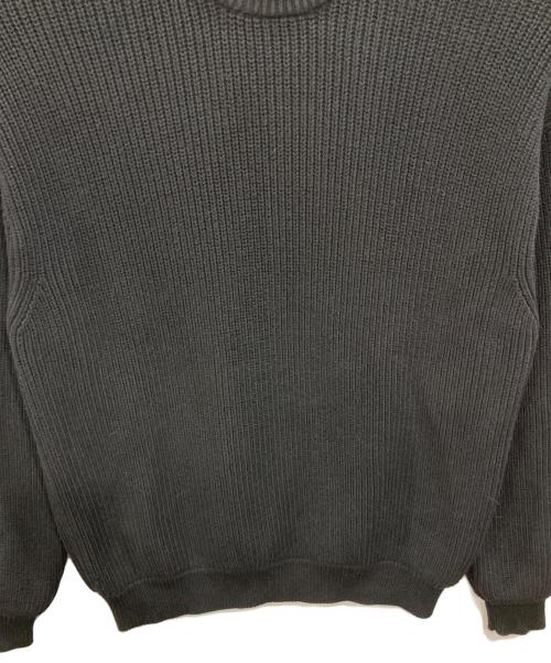 BEAMS（ビームス）BEAMS (ビームス) 5ゲージ ルーズ ワッフルニット ブラック サイズ:Mの古着・服飾アイテム