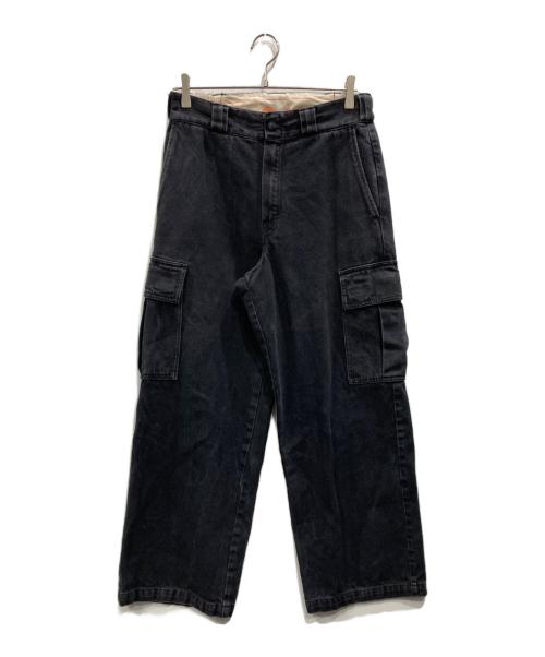 BEAMS（ビームス）BEAMS (ビームス) Dickies (ディッキーズ) 別注 デニム カーゴパンツ ブラック サイズ:Sの古着・服飾アイテム