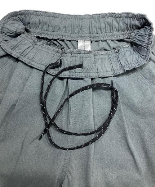 YOUR SONG IS GOOD（ユアソングイズグッド）YOUR SONG IS GOOD (ユアソングイズグッド) mas. (マス) “YOUR PANTS IS GOOD” ELASTIC BAGGIES ver.2022 グレー サイズ:Sの古着・服飾アイテム