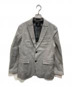 BLACK LABEL CRESTBRIDGEブラックレーベル クレストブリッジ）の古着「4SEASONS ハイパワーストレッチバーズアイジャケット」｜グレー