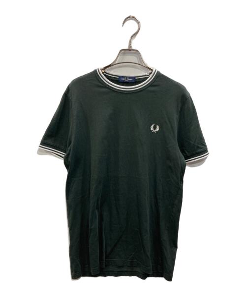 FRED PERRY（フレッドペリー）FRED PERRY (フレッドペリー) Twin Tipped T-Shirt グリーン サイズ:SIZE Sの古着・服飾アイテム