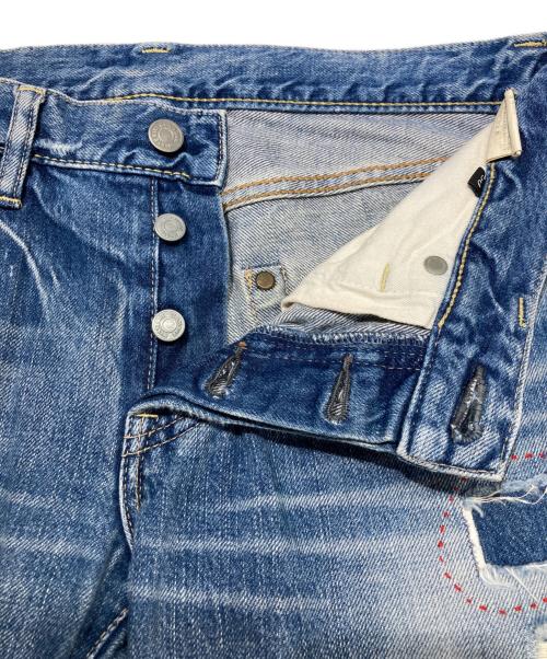 Hysteric Glamour（ヒステリックグラマー）Hysteric Glamour (ヒステリックグラマー) THEATER8 (シアターエイト) PEANUTS (ピーナッツ) スタッズポケット ウッドストック デニムパンツ インディゴ サイズ:SIZE 30の古着・服飾アイテム