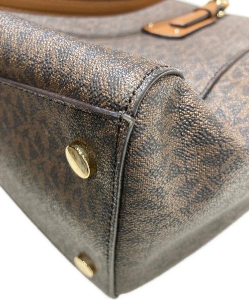MICHAEL KORS（マイケルコース）MICHAEL KORS (マイケルコース) VOYAGER（ボイジャー） ミディアム ロゴトート ブラウンの古着・服飾アイテム