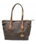 MICHAEL KORS（マイケルコース）の古着「VOYAGER（ボイジャー） ミディアム ロゴトート」｜ブラウン