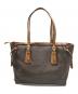 MICHAEL KORS (マイケルコース) VOYAGER（ボイジャー） ミディアム ロゴトート ブラウン：13000円