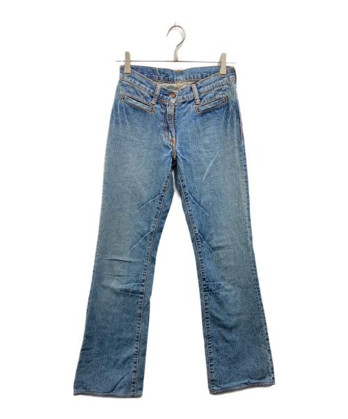 EVISU DONNA（エヴィスドンナ）EVISU DONNA (エヴィスドンナ) カモメプリント ブーツカットジーンズ インディゴ サイズ:26の古着・服飾アイテム