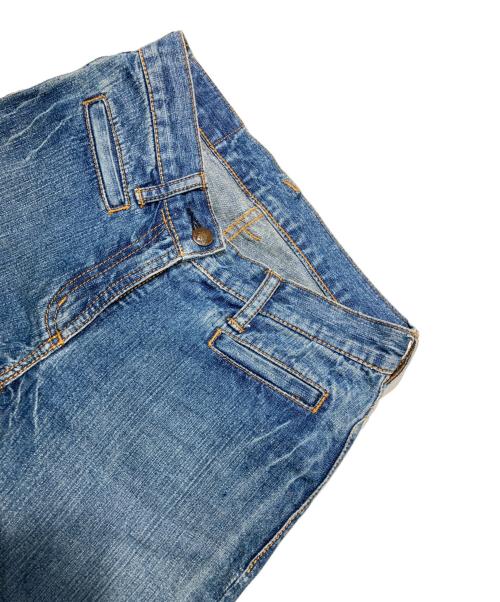 EVISU DONNA（エヴィスドンナ）EVISU DONNA (エヴィスドンナ) カモメプリント ブーツカットジーンズ インディゴ サイズ:26の古着・服飾アイテム