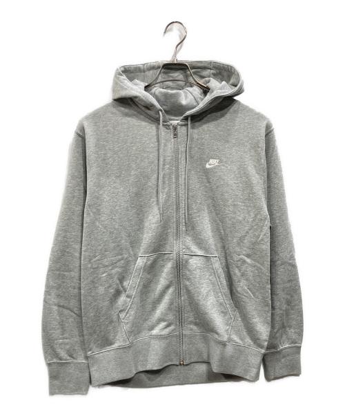 NIKE（ナイキ）NIKE (ナイキ) クラブ フレンチテリー ロングスリーブ フルジップ グレー サイズ:L 未使用品の古着・服飾アイテム