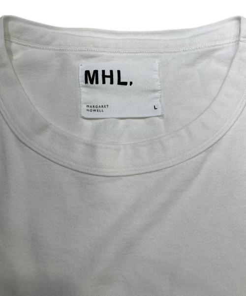 MHL（マーガレットハウエル）MHL (マーガレットハウエル) ロゴプリント ポケットTシャツ ホワイト サイズ:SIZE Lの古着・服飾アイテム