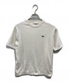 LACOSTEラコステ）の古着「ワニパッチ サマーニットTシャツ」｜ホワイト