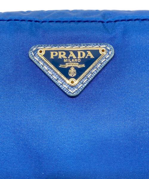 PRADA（プラダ）PRADA (プラダ) ナイロンポーチ ブルーの古着・服飾アイテム