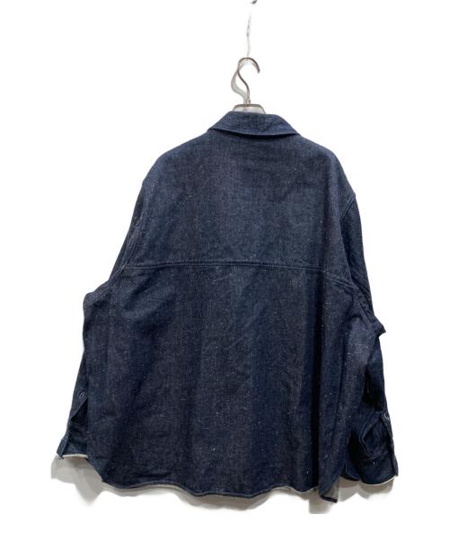jieda（ジエダ）Jieda (ジエダ) SILK DENIM OVER SHIRT ネイビー サイズ:2の古着・服飾アイテム