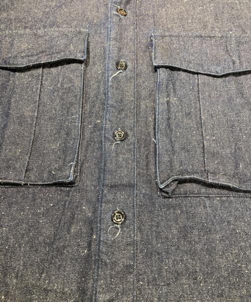 jieda（ジエダ）Jieda (ジエダ) SILK DENIM OVER SHIRT ネイビー サイズ:2の古着・服飾アイテム