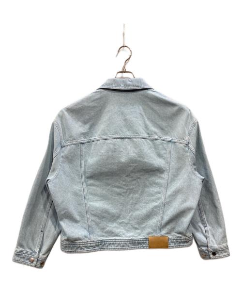 maison kitsune（メゾンキツネ）maison kitsune (メゾンキツネ) ジップ デニム ジャケット スカイブルー サイズ:Mの古着・服飾アイテム