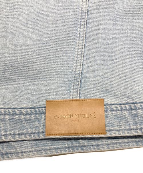 maison kitsune（メゾンキツネ）maison kitsune (メゾンキツネ) ジップ デニム ジャケット スカイブルー サイズ:Mの古着・服飾アイテム