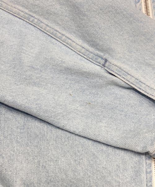 maison kitsune（メゾンキツネ）maison kitsune (メゾンキツネ) ジップ デニム ジャケット スカイブルー サイズ:Mの古着・服飾アイテム
