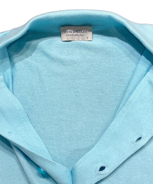 JOHN SMEDLEY（ジョンスメドレー）JOHN SMEDLEY (ジョンスメドレー) SEA ISLAND COTTON ニットポロシャツ ブルー サイズ:Sの古着・服飾アイテム