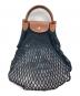 LONGCHAMP（ロンシャン）の古着「ル・プリアージュ フィレ ネットバッグ」｜ブラック×ブラウン