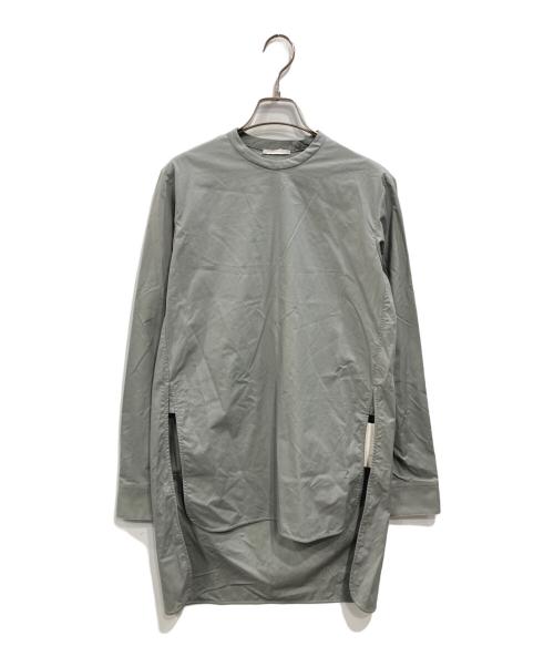 CHIEKO+（チエコプラス）CHIEKO+ (チエコプラス) コットンシルクドレスシャツ グリーン サイズ:36 未使用品の古着・服飾アイテム