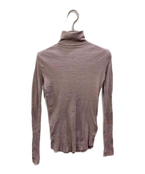 SOEJU（ソージュ）SOEJU (ソージュ) カシミヤ混タートルネックカットソー パープル サイズ:Fの古着・服飾アイテム