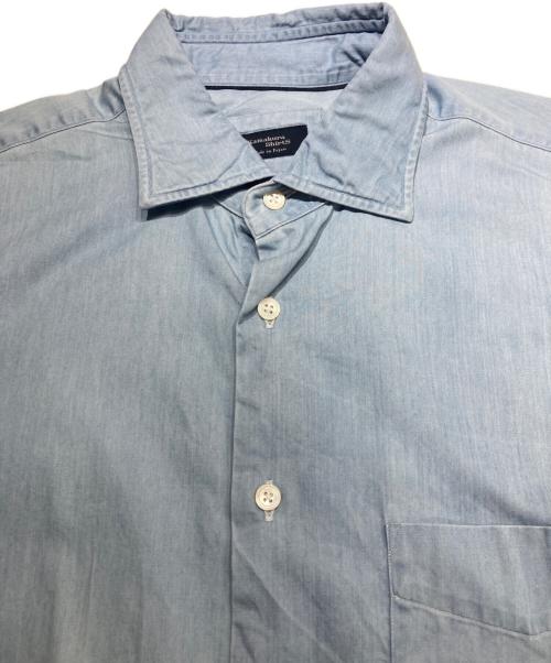 Kamakura Shirts（カマクラシャツ）Kamakura Shirts (カマクラシャツ) KAIHARA DENIM デニムワイドカラーシャツ インディゴ サイズ:Lの古着・服飾アイテム