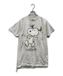 LOGOTEL（ロゴテル）の古着「オールドプリントTシャツ スヌーピー」｜グレー