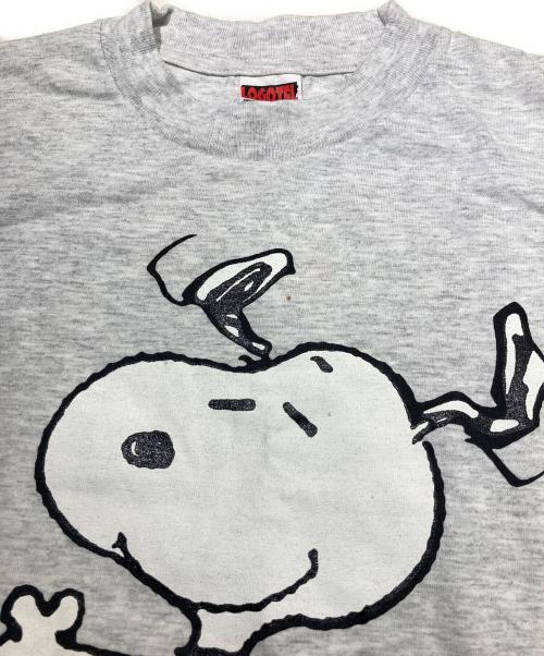 LOGOTEL（ロゴテル）LOGOTEL (ロゴテル) オールドプリントTシャツ スヌーピー グレー サイズ:Mの古着・服飾アイテム