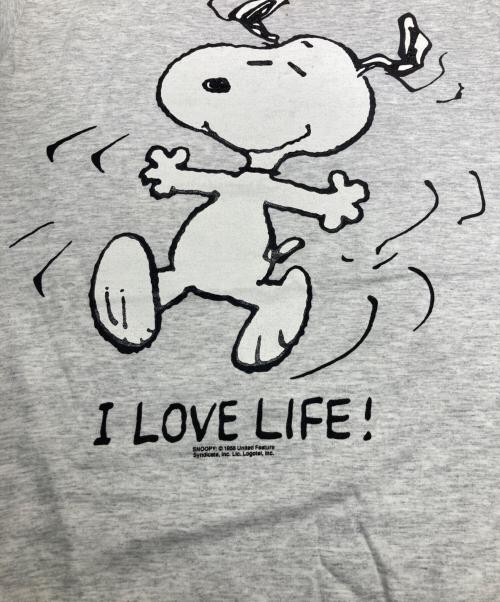 LOGOTEL（ロゴテル）LOGOTEL (ロゴテル) オールドプリントTシャツ スヌーピー グレー サイズ:Mの古着・服飾アイテム