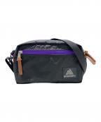 GREGORYグレゴリー）の古着「PAD SHOULDER POUCH M」｜ブラック×パープル