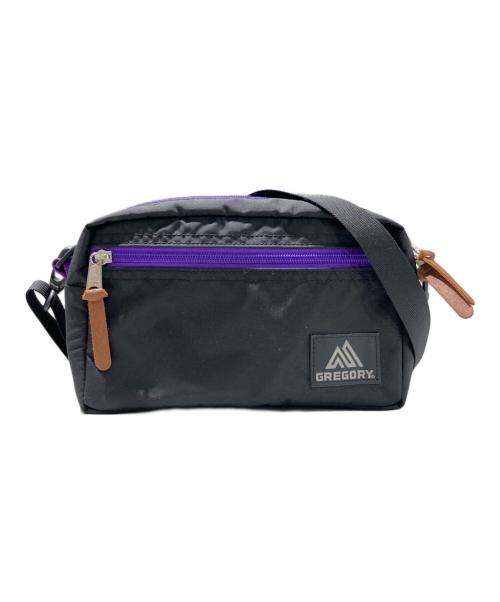 GREGORY（グレゴリー）GREGORY (グレゴリー) PAD SHOULDER POUCH M ブラック×パープル サイズ:Mの古着・服飾アイテム