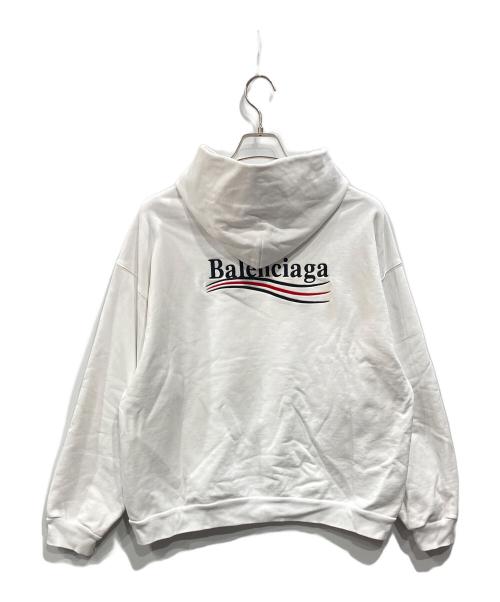 BALENCIAGA（バレンシアガ）BALENCIAGA (バレンシアガ) ポリティカル キャンペーン フーディ ホワイト サイズ:Sの古着・服飾アイテム