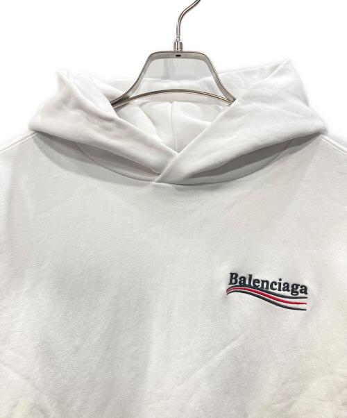 BALENCIAGA（バレンシアガ）BALENCIAGA (バレンシアガ) ポリティカル キャンペーン フーディ ホワイト サイズ:Sの古着・服飾アイテム