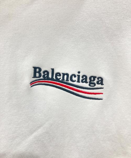 BALENCIAGA（バレンシアガ）BALENCIAGA (バレンシアガ) ポリティカル キャンペーン フーディ ホワイト サイズ:Sの古着・服飾アイテム