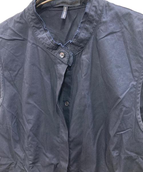 JIL SANDER（ジルサンダー）JIL SANDER (ジルサンダー) ノースリーブシャツ ネイビー サイズ:36の古着・服飾アイテム